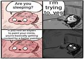 imgflip.com PANALAN/ Are you sleeping? I'm trying to, yes If you hire an expert to paint your minis, you're basically getting cucked by a better painter .0