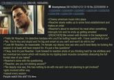 : 1781896027233703.jpg (269 KB, 1600x898) Anonymous 08/14/26(Fri)13:13:16 No.222539559 >>222539596 >>222540459 >>222540977 >>222541064 >>222541635 >>222541666 >>222541785 >>222542883 >Cheesy american music intro plays >Reacher slowly walks up to some food establishment and makes an order >Reacher's about to start/end his meal when something interrupts him and he ends up getting arrested >[REACHER] title screen with thunder in the background >"Hello Mr Reacher, I'm detective hardass who you'll be butting heads with. I have questions for you" >"No. You're tiny and stupid and I'm big and smart so you can't and won't do s--- to me" >"Look Mr Reacher, be reasonable. I'm female cop deputy nice ass who you'll most likely be f------ this season or at least will have respect for. It's just a few questions" >"Okay. And it's just Reacher. I look forward to reaction shots of you thirsting hard for me shirtless and our eventual sex scene which will mostly be my rippling back muscles completely obscuring the full frontal view of you naked" >Reacher's done with his questioning >"Reacher, are you not sticking around?" >"No deputy nice ass, this has nothing to do with me and I am not planning to get involved" >gets involved either way >repeat every season People watch this s---? It's kino