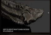 ADDED THE UNDER BITE SIMILAR TO CANNIBAL HEAD DESIGN WITH A STRONGER JAW 02 22