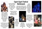 Nyepi is dream -like, meditative. Nothing has felt like it before or since. You truly believe demons have been released it is SO hot but you can't drink the water. and you can't drink too much alcohol or the Ogoh Ogoh will look even more monstrous Ogoh-Ogoh Festival Starterpack buying something from every other stall you pass. mm...Laklak...Babi Guling...Nasi Jinggo... genuinely how the hell are these made out of paper and cardboard. HOW ARE THEY Stubbornly ignoring your friend who suggests you watch the parade on acid SO BIG? SO DETAILED? reading every possibly article/book you can find on the festival standing, staring open -mouthed as the statues go by visibly melting in the heat of thousands of people pressed incredibly close overwhelmed by heat as soon as you leave the airport (curly hair becomes a poofy cloud) the little children's Ogoh Ogoh at the beginning! so cute!