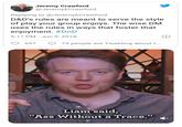 Jeremy Crawford @JeremyECrawford Replying to @JeremyECrawford D&D's rules are meant to serve the style of play your group enjoys. The wise DM uses the rules in ways that foster that enjoyment. #DnD 5:17 PM Jun 9, 2018 557 73 people are Tweeting about t... Liam said, "Ass Without a Trace."