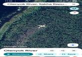 11:44 • 594 Olenyok River, Sakha Repu... × Google Maps Olenyok River 口 % ☑ Directions < Share ☐ Save