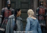 JUE Do not trust the queen.