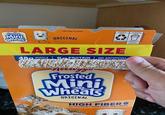Kellogg's Frosted Mini Wheats LIFT TAS TO OPEN ORIGINAL PAPER BOX PLASTIC BAG LARGE SIZE 48 WHOLE PROTEIN NO ARTIFICIAL newwyy's Frosted COLORS OR SLAVORS Mini Wheats ORIGINAL HIGH FIBER TO SUPPORT DIGESTIVE WELLNESS Oly C&Dry