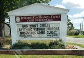 THE TEWKSBURY CONGREGATIONAL CHURCH UNITED CHURCH OF CHRIST GOD DIDN'T CREATE ANYTHING WITHOUT PURPOSE MOSQUITOS COME CLOSE! PRAISE SERVICE 11 AM TRADITIONAL SERVICE 9 AM