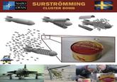 NAFO OFAN SURSTRÖMMING CLUSTER BOMB Pel SRSTROMMING Oskars STRON