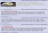 Anonymous Real Estate 08/21/26(Fri)22:28:59 No. 18648041 >Someone that erased all knowledge of Christianity from the Earth would send more people to Heaven than someone that spread it to every corner. 44 KB JPG Anonymous >>18648041 (OP) # 08/21/26(Fri)22:36:03 No. 18648051 The idea that people who don't know about Christianity go to heaven is a product of modernity. Is it a cope by people who think too much to be Christian to justify why their God is not evil. >>18648064 # Anonymous 08/21/26(Fri)22:38:51 No. 18648054 From the beginning of Christianity until like 200 years ago, Christians believed that everyone who didn't eat the magic bread automatically went to hell no matter what. 18648064 # Anonymous >>18648051 # >>18648054 # 08/21/26(Fri)22:47:17 No. 18648064 Also, all suicide victims go to hell according to traditional Christian theology. The idea that God would take pity on them is a modern innovation by grieving parents who don't want to believe that their child is burning in hell. >>18648076 # >>18648092 #