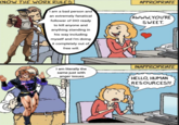 KNOW THE WORK RULES I am a bad person and an extremely fanatical follower of DIO ready to kill anyone and anything standing in his way including myself and I'm doing it completely out of free will. APPROPRIATE AWWW.YOU'RE SWEET. I am literally the same just with anger issues INAPPROPRIATE HELLO, HUMAN RESOURCES?!