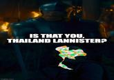 IS THAT YOU, THAILAND LANNISTER? imgflip.com