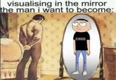 visualising in the mirror the man i want to become: CHUD