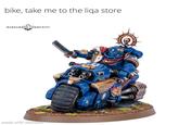 bike, take me to the liqa store WARHAMMER COMMUNITY made with mematic Ω
