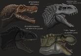 SPINOSAURUS JP/11 (2001) INDOMINUS REX JURASSIC WORLD (2015 GIGANOTOSAURUS JW DOMINION (2022) T-REX "EMBER" VW REBIRTH (2025)