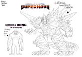KAIJU FREAK ART GODZILLA KONG LITERAL SUPERNOVA WORLD ENDER GODZILLA-KONG THE NEW EMPIRE Skinny Bald Ape