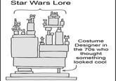 Star Wars Lore அ Costume Designer in the 70s who thought something looked cool