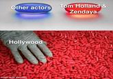 Other actors Tom Holland & Zendaya Hollywood made with mematic
