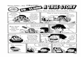 Years later...the TRUTH! TOP SECRET DR. SLUMP A TRUE STORY from the Senbei Norimake files... Senbei Norimaki it is! The main character's name was This is me in paradise. C-------- Cola sitting right in front of me. Nori Senbei + Nori Senbei Crackers Ah, I see! Yes...yes! crackers! Boy, that would make me mad... Heh heh... GRRR 田 Senbei is so cool. Why aren't you? That way, people will be sure to Heh heh heh... Model Car Dirty Magazine CHA-CHING A leading man has to be handsome. ...so I made him an idiot. think I'm * the cool one. Oh, misery... You look just like Senbei!! Hah hah. Toriyama? Yes, it is I. The 02 Toriyama!? 132