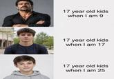 17 year old kids when I am 9 17 year old kids when I am 17 17 year old kids when I am 25