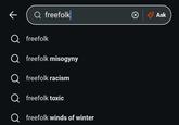 Q freefolk Q freefolk freefolk misogyny Q freefolk racism freefolk toxic Q freefolk winds of winter Ask