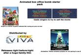 They're On A To Bring Every Onome Home Animated box office bomb starter pack STARRING KELLY CLARKSON JANELLE MONÁE WANDA SYKES EMMA ROBERTS GABRIEL IGLESIAS WANG LEEHOM STARRING NICK JONAS BLAKE SHELTON BEBE REXHA CHARLI XCX LIZZO AND PITBULL Casts singers to try to sell the movie SHERLOCK GNOMES Sequel to a mid tier forgotten animated film coming out years too late Distributed by KIDS VIVA DUCK PIG ...Mother Releases right before/right after a huge family film THE DAY THE EARTH BLEW UP LOONEY TUNES MOVIE ONLY IN THEATERS MARCH 14 Animation Twitter shames people for not going to see it