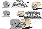 imgflip.com "THE GAS CHAMBERS AT AUSCHWITZ AND OTHER CAMPS WERE SHOWERS AND DELOUSING CHAMBERS-" IF THEY WERE THEN WHY DID HIMMLER ORDERED THEM DESTROYED AS THE SOVIETS ADVANCES THROUGH AFTER THE CAPTURE OF MAJDANEK?