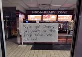 Lit Caes POST OF THE DAY HOT-N-READY ZONE PIZZA Y BREAD CAESAR WINGS ITALIAN CHEESE BREAD Kyle got Jenny pregnant pregnant on the prep table. We closed POST OF THE DAY