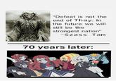 "Defeat is not the end of Thay. In the future we will still be the strongest nation" -Szass Tam 70 years later: