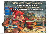 WHAT'S THE MATTER SHIELD USER, AFRAID YOU MIGHT TAKE SOME DAMAGE?" imgflip.com HOBGOBLIN HOBGOBLIN Deliciously dark