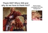 Thank Will? Who's Will and why do we have to thank him? Some angry, unrelated rat in the background