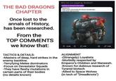 THE BAD DRAGONS CHAPTER Once lost to the annals of History, has been researched. From the TOP COMMENTS we know that: Why are you giggling, Brother? Heresy is stored in the balls BEHOLD! THE LOST CHAPTER OF SPACE MARINES: THE BAD DRAGONS! 12,5k 319 2,2k TACTICS & DETAILS: ALIGNMENT -Masters of deep, hard strikes in the -(Strangely) Loyalists enemy backline. -Terryfying Melee dominators -Focus on Devastator Squads -They have fleshy mutations in certain parts of their bodies (no details known) -Morbidly respected by Emperor's Children and Slaneesh. -Known for dubious research of Tyranid biotech -Allied to Space Wolves (in tech of "Dreadknots")