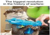 The biggest revolution in the history of warfare: Peasant Boom Boom Sticks