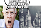 imgflip.com EVERYTHING WRONG WITH THIS COUNTRY IS BECAUSE OF THE BLACKS
