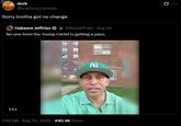 Back dork @arachno_commie Sorry brotha got no change Hakeem Jeffries @RepJeffries • Aug 24 No one from the Trump Cartel is getting a pass. 2:51 M 9:16 PM • Aug 24, 2026 440.4K Views