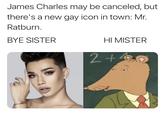 James Charles may be canceled, but there's a new gay icon in town: Mr. Ratburn. BYE SISTER HI MISTER 2+4