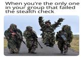 When you're the only one in your group that failed the stealth check pyright Pepager mod uk