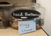 Dead Batteries Energizer PILE ALCALINE DURACELL NOT FOR RETAIL Free of Charge!