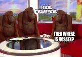 imgflip.com IF SUSSEX, ESSEX AND WESSEX, EZ THEN WHERE IS NOSSEX?