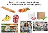 Mom at the grocery store in a movie/show starter pack WHOLE MILK Milk Milk