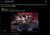 Lord Draco IIX @MothmanFan_ Did you know a Yautja once killed a dreadnought older than the entire T'au civilization? & Alo @AVPALO - Sep 6 PREDATOR: CONCRETE JUNGLE (2005) = GIF UL-39 UL-39 4:08 PM - Sep 6, 2026 - 171K Views