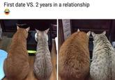 First date VS. 2 years in a relationship
