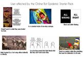 imgflip.com User affected by the Online Bot Epidemic Starter Pack UNDERSTAND THAT IT'S ALL BOTS AND INTENTIONAL, ARTIFICIAL DIVISION. PICK SIDES, SUPPORT POLITICIANS, AND BACK AGENDAS UNTIL YOU EFFECTIVELY DON'T HAVE ANYTHING ELSE LEFT. Doesn't want to admit they were fooled by bots. Likely backed by a bot army, either indirectly or directly. ALL WRONG ALL RIGHT Black and white thinking. In a constant state of non-stop outrage. Hey man, you wanna go bowling this weekend? Well, erm, actually muh poopytics *rants for hours* 8'5 Is so far from normal that their friends feel like they don't even know them. 1QT MAYO 32 02 (1QT) Treats an opinion online like something that must be defended at all costs.