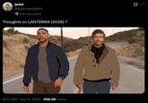 jadel @jadeladeljadel Fan account Thoughts on LANTERNS (2026)? 8:35 AM Sep 8, 2026 658.5K Views