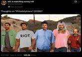 sid. is watching sunny s18 @smormulover Fan account Thoughts on "Philadelphians" (2026)? RIOT . 6:37 AM · Sep 9, 2026 149.5K Views Q