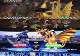 VERSUS GODZILLA® 90'S FIGHT MO COM KING CHIDORAH PRESS TO JOIN HEISEI GODZILLA LEVEL SEATTLE ZONE SPACE NEEDLE FORECAST CLEAR MODE DESTRUCTION PO READY! KING GHIDORAH PRESS TO JOIN