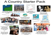 A Country Starter Pack "Frenemies" with at People in the capital least one neighboring city are seen as snobs country Shute stock "our politicians are corrupt" National Anthem CH Mandatory: coastal/mountainous region with weird accent One universally beloved singer (usually deceased) Has an inexplicably close bond with a random country thousands of miles away (for obscure historical or strategic reasons) stanterst A small fraction but loud hypernationalists "We have rich culture" An official, unresolved border dispute that 99% of the country's population has absolutely no idea even exists. shutterstoc The #1 most famous monument or attraction in the country that no actual local goes to krutter itravel for foo "The people are so friendly and the food is amazing!!" Completely glosses over or actively downplays any historical atrocities their own country committed but Will never, ever let anyone forget the atrocities committed against them. shutterstock.com-25 Collective trauma from a devastating natural disaster (usually a flood or earthquake) Ongoing feud with neighboring countries over who actually invented a specific dish (they both stole it from a defunct empire)