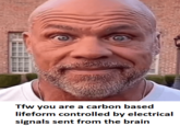 Tfw you are a carbon based lifeform controlled by electrical signals sent from the brain