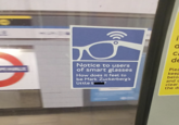 三 a C Notice to users of smart glasses How does it feel to be Mark Zuckerberg's Little b de Plea keep belo and clear the d