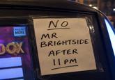Press for MORE DOX NO MR BRIGHTSIDE AFTER ||PM