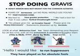 STOP DOING GRAVIS HEAVY ARMOR WAS NOT MEANT FOR THE COMMON ASTARTES • YEARS OF REFRESHES yet NO REAL-WORLD USE FOUND for THAT F------ COWL • Wanted to have greater protection ? We had a tool for that: It was called Tactical Dreadnought Armor "Yes please give me an Inceptor Squad . Please give me Heavy Intercessors" - Statements dreamed up by Hereteks LOOK at what Belisaurius Cawl has been demanding your Respect for all this time, with all the archaeotech & ceramite we found for them (This is REAL armor, done by REAL forge worlds ): ????? ??????? WARHAMMOMMUNITY ?????? ??????? "Hello I would like to run Suppressors They have played us for absolute fools