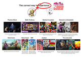 Phantom Blood The correct way to experience DJD's BIZARRE ADVENTURE Battle Tendency JOJO'S BIZARRE ADVENTUR ALL-STAR BATTLE CLEAR! CLEAR! CLEAR! PERFECT! Part 2 Battle Tendency Total Panels Completed: LI R1 COMPLETE! CLEAR! Check Total Rewards CLEAR! CLEAR CLEAR! CLEAR! Stardust Crusaders מ 奇妙冒險 VIDEO 特別付請 ステレオグラムカード) 解説書 Diamond is Unbreakable I AM THE F------ の STRONG ジョジョの奇妙な冒険 ダイヤモンドは砕けない Bootleg phone recording of the Phantom Blood musical with no subtitles Vento Aureo EXTRA 大 Kars Valentine 19999 Change Info Display Select a panel. Options button: Tips ジョジョの 旨際冒険 一聲際冒險 Adventure.1-- CRARKE BRA TEAM 第1巻患者のイギーとゲランドゥール 前編 All Star Battle R Battle Tendency Story Mode Stone Ocean SBR スタンド能力 1993 and 2000s OVA series with Super Famicom game spliced in for the fights it skips JoJolion ジョジョの奇妙な冒険AN! FULL MANGA RECAP 8.499 ROADSHOW Start with the 2017 live action movie, then read the Duwang translations for the rest of Part 4, except for the Cheap Trick arc watch the Rohan TV Drama episode 5 The JoJoLands JOJOLands JoJo's Bizarre Adventure Part 9 RANKING THE BEST JOHN ROD EDITS 1.14M 720 間に潜む者たち」 荒木飛呂座 3. Leaky Eye Luca What the hell is this? A family picture? Where's the money? Take out your wallet. 悪夢脱出 リアル 脱出ゲーム SCRA カンストーンオーシン ジョジョの奇妙な Story Mode of that awful new JoJo mobile game Stone Ocean Escape Room event (may require time machine) then skip to part 8 while waiting for new episodes SBR Anime episode 1, JUMP COMICS 荒木飛呂彥 Jojo's Part 8: Jojolion COMPLETE Manga Recap and Summary 423K views • 7 months ago 3:09:50 3:42 JOJO Lands || Episode 1 || Jojo Bizarre Adventure Part : 9 || November Rain || Fanmade 45K views • 5 months ago JoJo's JUMP COMICS Start reading the manga, get bored after Johnny dies, watch a recap video on YouTube Watch the Al generated first chapter anime on Youtube, then only read up til volume 7 because the chapters after that are sitll only in icky black & white. Top it off with John Rod edits on TikTok