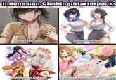 Indonesian Clothing Starterpack FEBRI ARYANI Scout Uniform School Uniform @krisanti comics +Indonesian Kebaya Hololive Indonesian Clothes